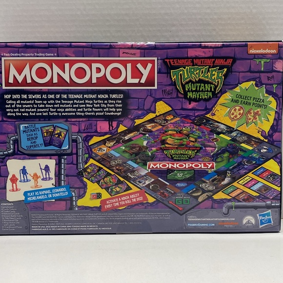 TEENAGE MUTANT NINJA TURTLES MONOPOLY - Picture 6 of 16